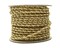 4mm x 25 Yards Long White/Gold Two Tone Rope Trims Pack of 5 Spools